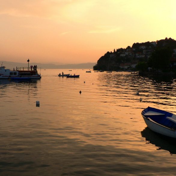 lac d'Ohrid, Albanie - Macédoine